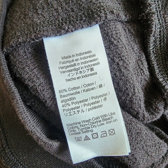 Knit For J. Crew Black Hooded Sweatshirt Hoodie Women's Medium M Casual Basic - Picture 6 of 6